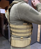 Плитоноска / жилет тактичний Defcon5 Carrier Vest з поясом, Койот, на Моллі - зображення 2