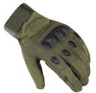 Повнопалі військові рукавички похідні армійські мисливські захисні FQ16S007 Оливковий L (160078) Kali - зображення 4