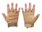 Тактичні безпальні рукавички військові армійські захисні мисливські Койот XL (23994) Kali - зображення 6