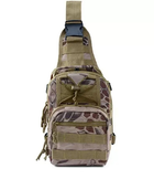 Тактическая армейская сумка через плечо Хаки питон (20293) Kali - изображение 1
