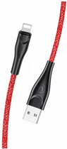 Kabel Usams U41 USB Type-A na Lightning 2 A Fast Charge 2 m Czerwony (SJ394USB02) (6958444983530) - obraz 1