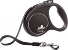 Повідець-рулетка Flexi Black Design M 5 м до 25 кг, стрічка чорний