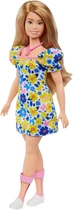 Лялька Барбі Модниця з синдромом Дауна у сукні з квітковим принтом Barbie Fashionistas Down Syndrome Floral Dress 208 (HJT05)