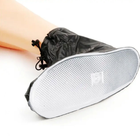 Бахіли для взуття від дощу XXXl Чорний та Захисне термоодеяло з поліетилену 210 х 130 см - зображення 7