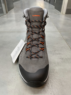 Ботинки трекинговые Lowa Explorer Gtx Mid 43.5 р, Grey/ flame (серый/оранжевый), легкие туристические ботинки - изображение 5