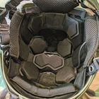 Противоударные подушки для шлема, каски FAST Mich (helmet-pad) с эффектом памяти олива - изображение 2