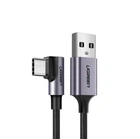 Кабель UGREEN US284 Right Angle USB-A to USB-C Cable 1m Space Gray UGR-50942