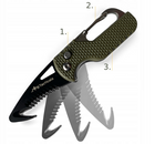 Многофункциональный Карманный Мини Складной Нож JB Tacticals Карабин IFAK Олива - изображение 5