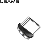Adapter Usams USB-C bulk magnetyczny Silver (5907465603935) - obraz 1