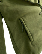 Кофта Tactic4Profi флис хаки с капюшоном с вышивкой Орнамент№2 р. 6XL (60) - изображение 4