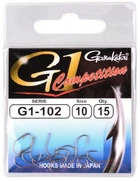 Крючок GAMAKATSU G-1 COMPETITION G1-102 №10, 15шт,25838