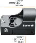 Прибор коллиматорный Bushnell RXS-100. 4 MOA - изображение 4