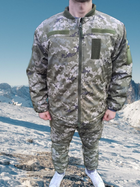 Куртка Бушлат з підстібкою зимовий КВВЗ ШВВЗ нового зразка ВСУ ММ14 подвійний водонепроникний 52 - изображение 12