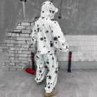 Мужской маскировочный Костюм Snow Куртка + Брюки / Зимний водонепроницаемый Маскхалат белый размер - изображение 3