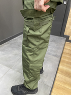 Військова форма (кітель і штани), розмір XL, Олива, бавовна, з коміром стійкою на блискавці - зображення 5