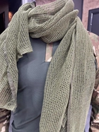 Снайперская сетка военная тактическая, Олива, 0,7м х 1,8м, Single Sword, мужской головной платок, шарф летний - изображение 2
