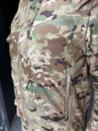 Куртка тактическая зимняя Softshell, Single Sword, Мультикам, L, теплая зимняя куртка для военных софтшелл - изображение 6