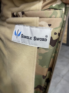 Куртка тактична зимова Softshell, Single Sword, Мультикам, розмір L, тепла зимова куртка для військових софтшел - зображення 8