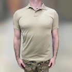 Поло тактическое Vogel, цвет Койот, размер M, с липучками для шевронов на рукавах, футболка тактическая - изображение 1