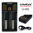 Универсальное ЗУ Liitokala Lii-202, 2 канала, Ni-Mh/Li-ion/Li-HV/LiFePO4, USB-C, Powerbank, LED