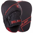 Лапа изогнутая кожаная (2шт) Zelart Heroe 3148 размер 25x18x5см Black-Red