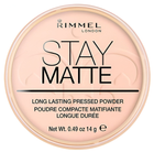 Puder Rimmel Stay Matte Long Lasting Powder 002 Pink Blossom 14 g (3607345064512) - obraz 1