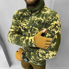 Мужская Флисовая Кофта Tora с карманами / Флиска на молнии пиксель размер L - изображение 3