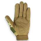 Чоловічі військові тактичні повнопалі рукавички з нейлону мультикам розмір L - зображення 4