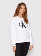 Bluza damska bez kaptura Calvin Klein Jeans J20J219140-YAF XS Biała (8719855868056) - obraz 1