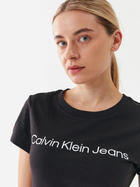 Koszulka damska basic Calvin Klein Jeans J20J220253-BEH XS Czarna (8719856760212) - obraz 3