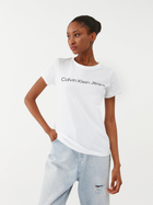 Футболка жіноча Calvin Klein Jeans J20J220253-YAF S Біла (8719856759575)