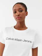 Koszulka damska basic Calvin Klein Jeans J20J220253-YAF XS Biała (8719856759551) - obraz 4