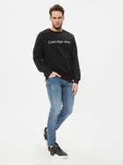 Bluza bez kaptura męska Calvin Klein Jeans J30J322549-BEH L Czarna (8719856759902) - obraz 3