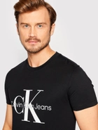 Koszulka męska bawełniana Calvin Klein Jeans J30J320935-BEH S Czarna (8719855868926) - obraz 4