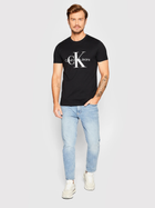 Koszulka męska bawełniana Calvin Klein Jeans J30J320935-BEH XL Czarna (8719855868957) - obraz 3
