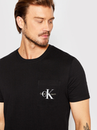 Koszulka męska bawełniana Calvin Klein Jeans J30J320936-BEH L Czarna (8719855869169) - obraz 4