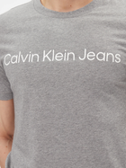 Koszulka męska bawełniana Calvin Klein Jeans J30J322552-P2D XL Szara (8719856760557) - obraz 4