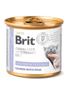 Вологий корм для кішок Brit VD Gastrointestinal з лососем та горохом 200 г