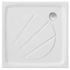 Піддон для душової кабіни RAVAK Perseus Pro 90x90x3см квадратний композитний без сифону білий XA037701010