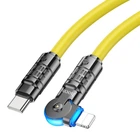 Кабель USB Hoco U118, Type-C to Lightning, PD27W, 1.2m, желтый