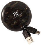Втягуючий кабель Richmond&Finch USB Type-C-micro-USB 0.9 м Camouflage (7350076896025) - зображення 1