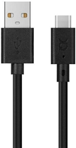Kabel Xqisit USB Type A-USB Type-C 3 m Black (4029948069968) - obraz 1