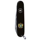 Швейцарский нож Victorinox SPARTAN UKRAINE 91мм/12 функций, черные накладки, Большой Герб Украины - изображение 5