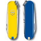 Швейцарский нож Victorinox CLASSIC SD UKRAINE 58мм/7 функций, желто-синий - изображение 6