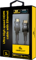 Кабель Cablexpert HDMI-HDMI 8K Select Plus 3 м Silver (CCB-HDMI8K-3M) - зображення 2