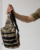 Нагрудная сумка барсетка слинг Tactica3, с системой молли, цвет пиксель - изображение 3
