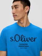 T-shirt męski bawełniany s.Oliver 10.3.11.12.130.2152232-55D1 L Niebieski (4099975524068) - obraz 4