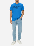 T-shirt męski bawełniany s.Oliver 10.3.11.12.130.2152232-55D1 M Niebieski (4099975524051) - obraz 3