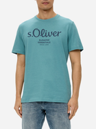 T-shirt męski s.Oliver 10.3.11.12.130.2152232-65D1 3XL Turkusowy (4099975524211)