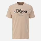 T-shirt męski bawełniany s.Oliver 10.3.11.12.130.2152232-82D1 M Beżowy (4099975524297) - obraz 5